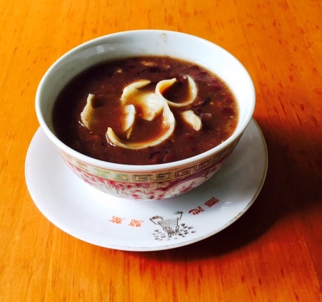 Red Bean-Lily Bulb Soup  